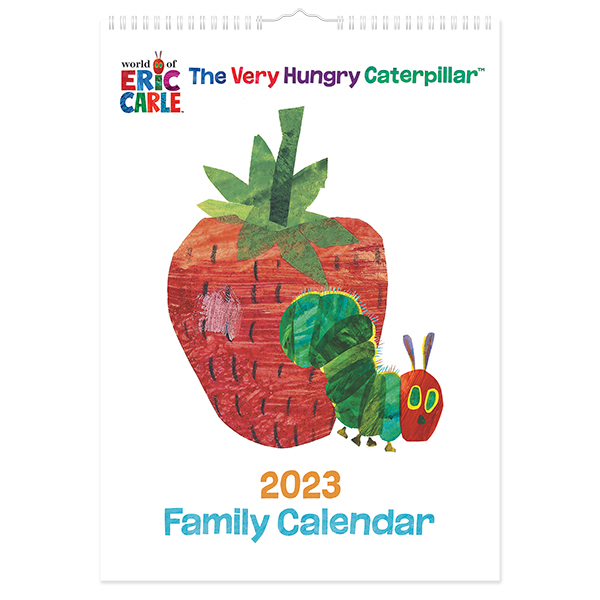 C23073 Hungry Caterpillar A3 Family Calendar with Reminder Stickers