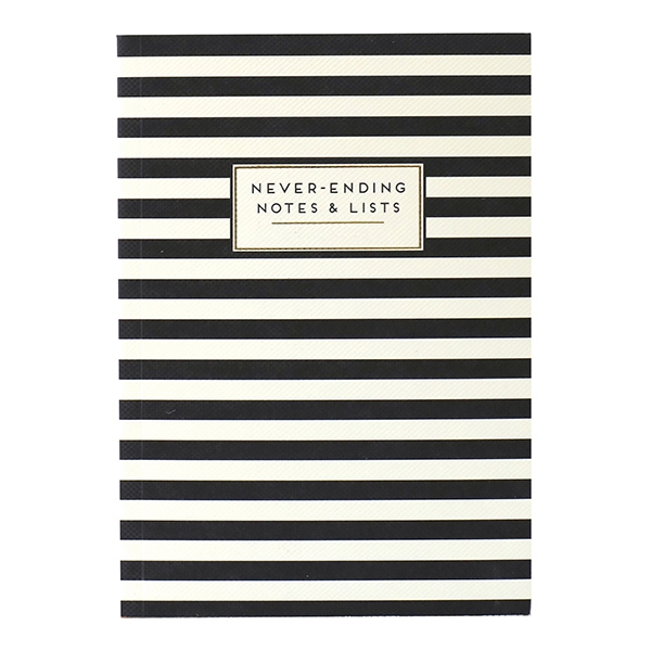 Set of Two Black and White Squared Notebooks - Made in Europe