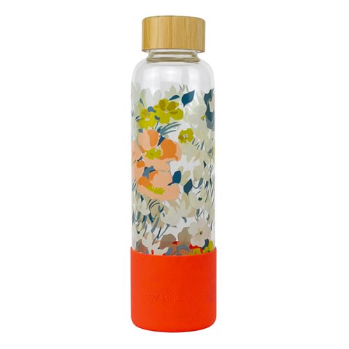 JLS2103 Joules Floral Glass Bottle