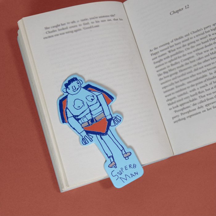 Arthouse Unlimited- Recycled PU Bookmark - SUPERB MAN