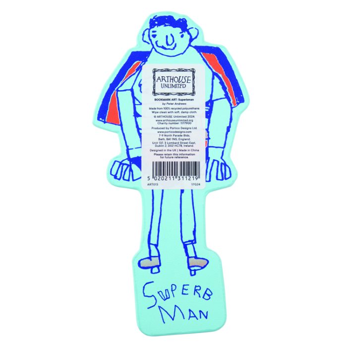 Arthouse Unlimited- Recycled PU Bookmark - SUPERB MAN - Image 3