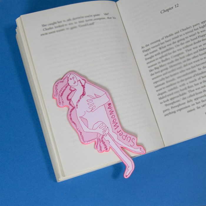 Arthouse Unlimited- Recycled PU Bookmark - SUPER WOOMAN