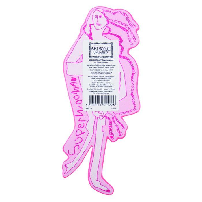 Arthouse Unlimited- Recycled PU Bookmark - SUPER WOOMAN - Image 3