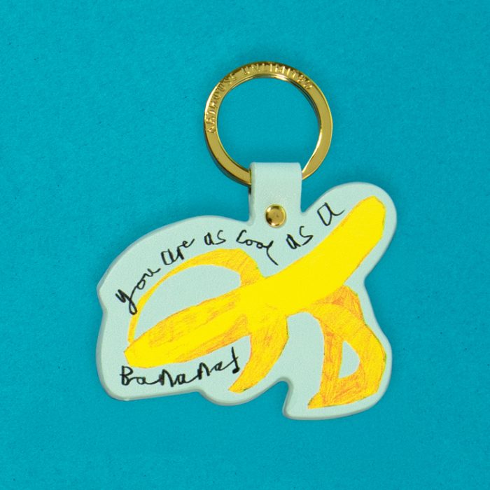 Arthouse Unlimited - Recyled PU Keyring - COOL AS A BANANA