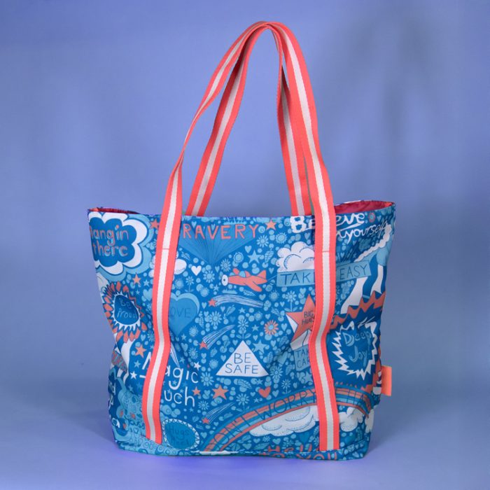 Arthouse Unlimited - Recycled Plastic Large Tote Bag - GOOD ADVICE - Image 2