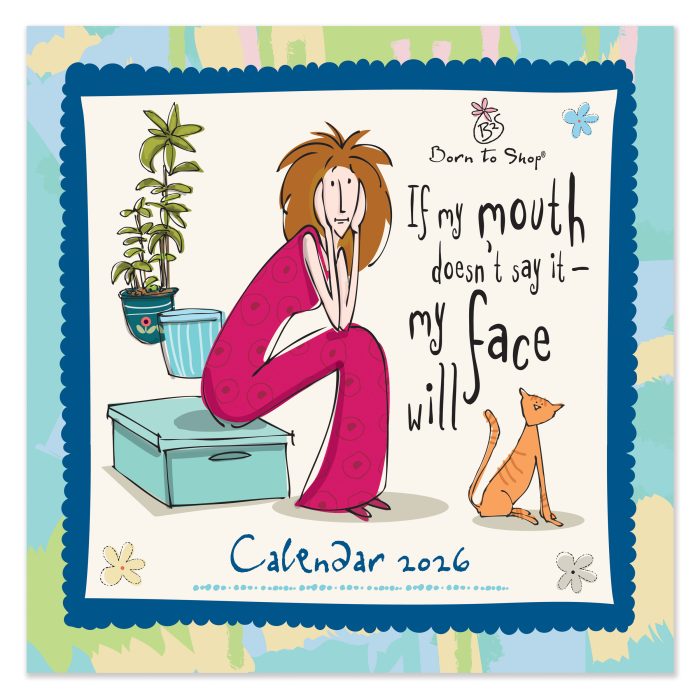 C26012 Born to Shop Square 2026 Calendar