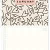 C26021 Caroline Gardener  Hearts/Mixed Prints Square 2026 Family Calendar - Image 3