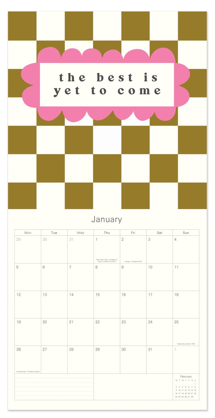 C26023 Caroline Gardner Lots of Love Square 2026 Calendar - Image 2