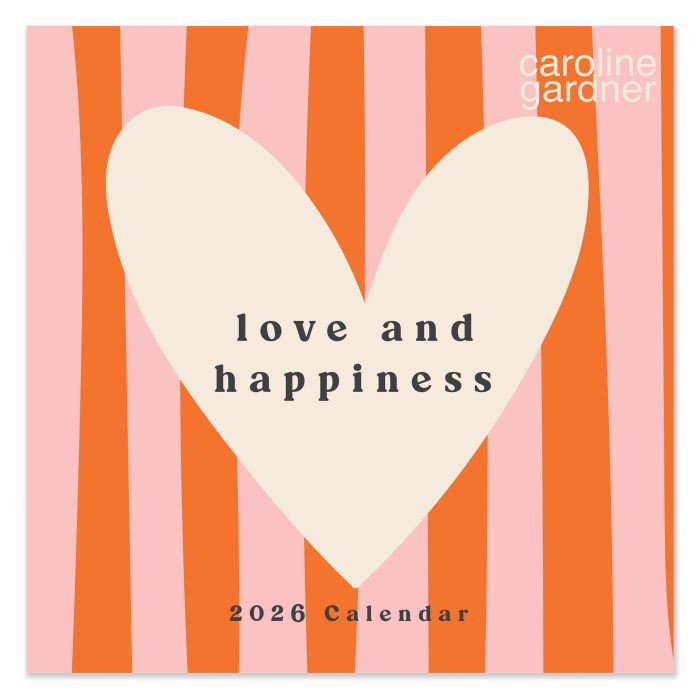 C26023 Caroline Gardner Lots of Love Square 2026 Calendar