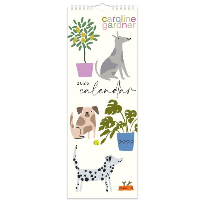 C20627 Caroline Gardner Dogs Slim 2026  Calendar