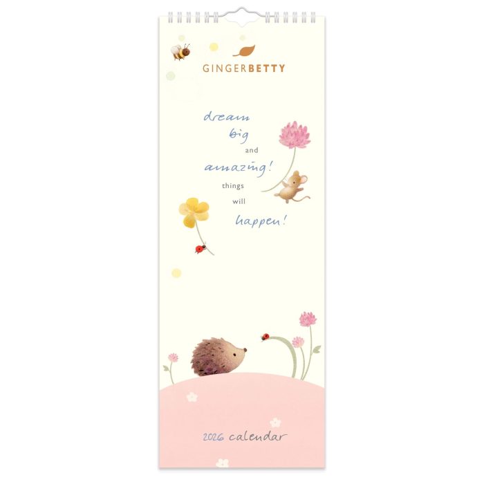 C26040 Ginger Betty Slim 2026  Calendar