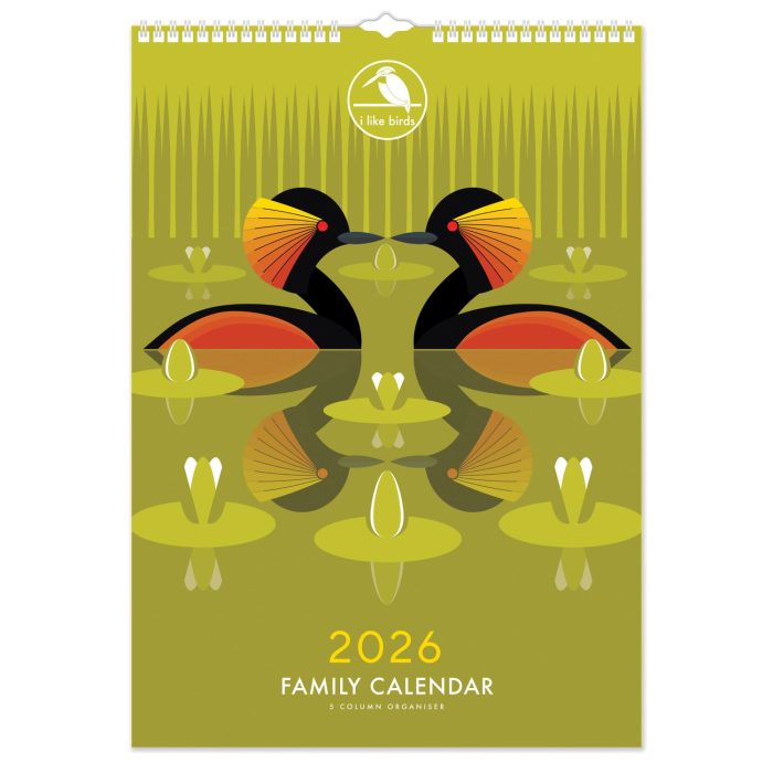 C26045 I Like Birds A3 Family 2026 Calendar