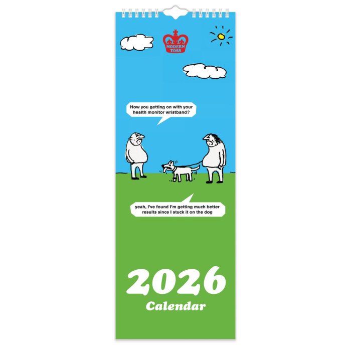 C26052Modern Toss Slim 2026  Calendar