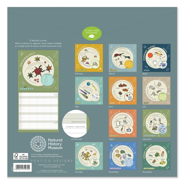 C26055 NHM Kids Future Scientist Square  Family 2026  Calendar - Image 3