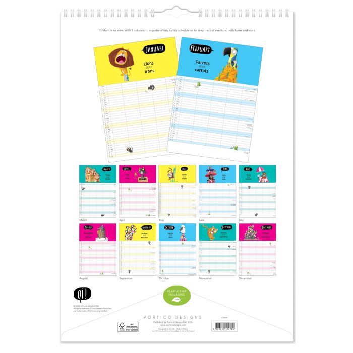C26062 Oi! A3 Family 2026  Calendar - Image 2