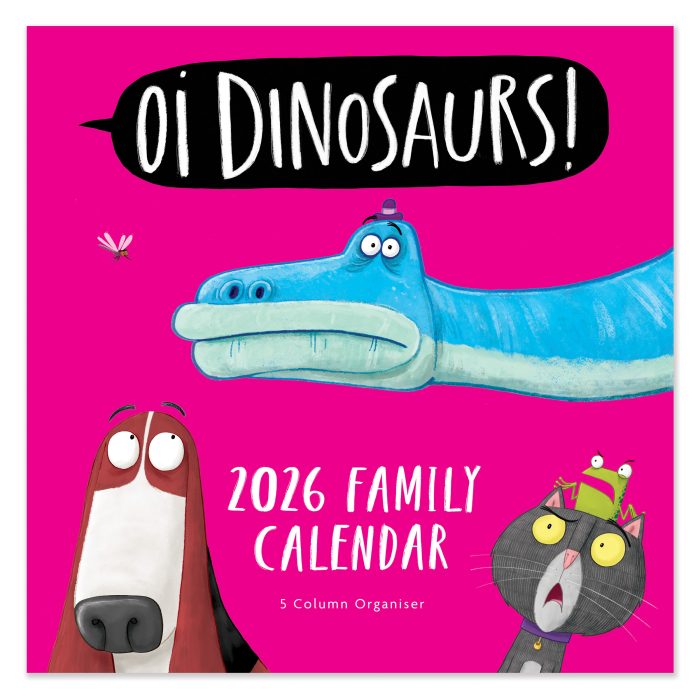 C26063 Oi Dinosaurs! Square  Family 2026 Calendar