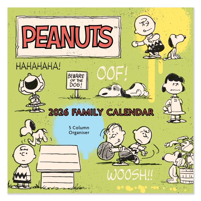 C26071 Peanuts Square  Family 2026 Calendar
