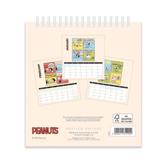 C26073 Peanuts Desk 2026  Calendar - Image 4