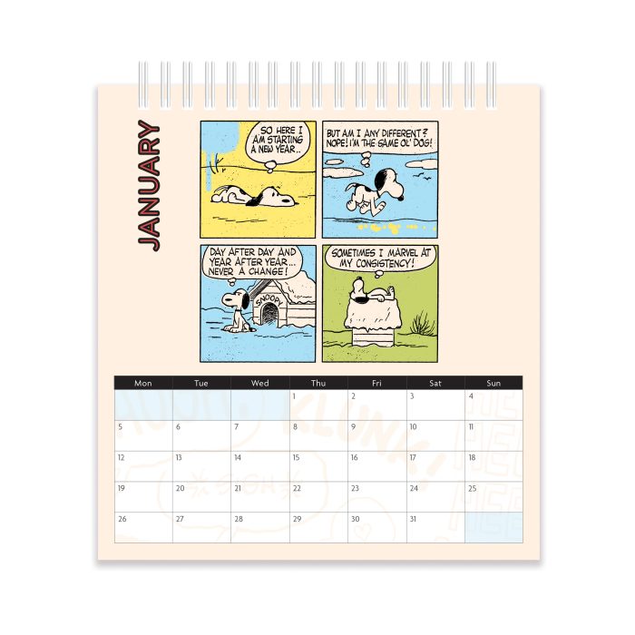 C26073 Peanuts Desk 2026  Calendar - Image 3