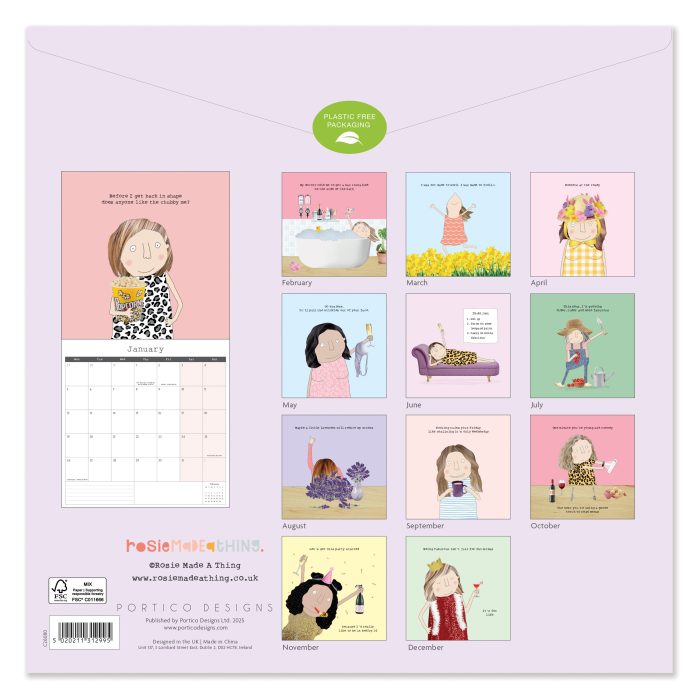 C26080 Rosie Made a Thing Square 2026  Calendar - Image 5