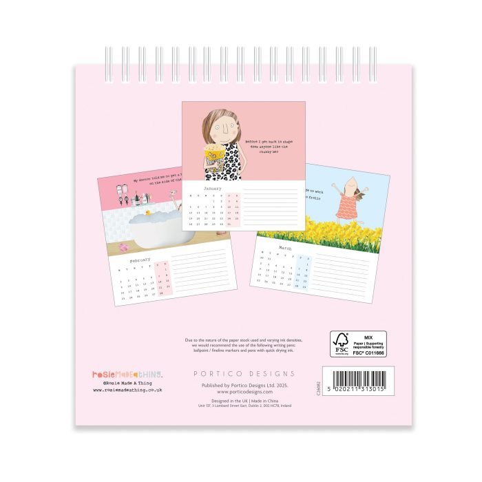 C26082 Rosie Made a Thing Desk 2026 Calendar - Image 5