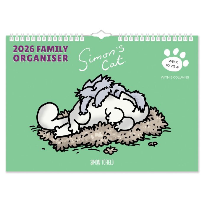 C26088 Simon's Cat A4 Family 2026  Calendar