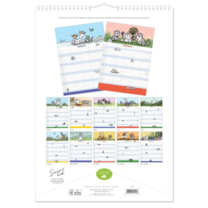 C26089 Simon's Cat A3 Family 2026  Calendar - Image 3