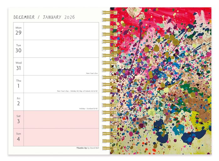 D26002 Arthouse Unlimited A5 Wiro 2026  Diary - Image 3