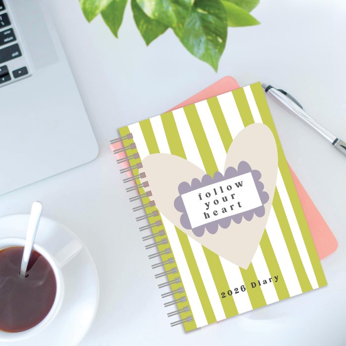 D26009 Caroline Gardner  Lots of Love A5 Wiro 2026 Diary - Image 3