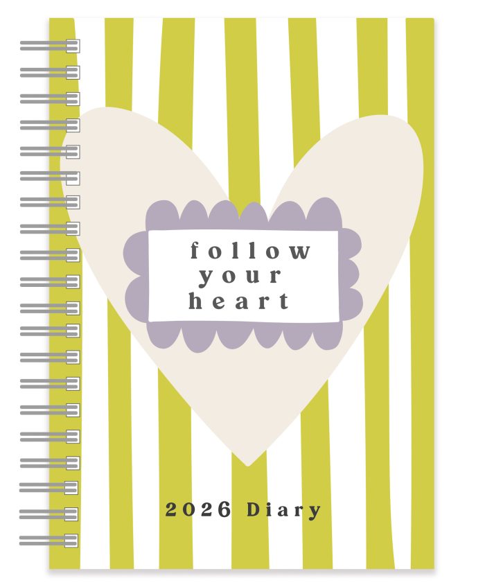 D26009 Caroline Gardner  Lots of Love A5 Wiro 2026 Diary