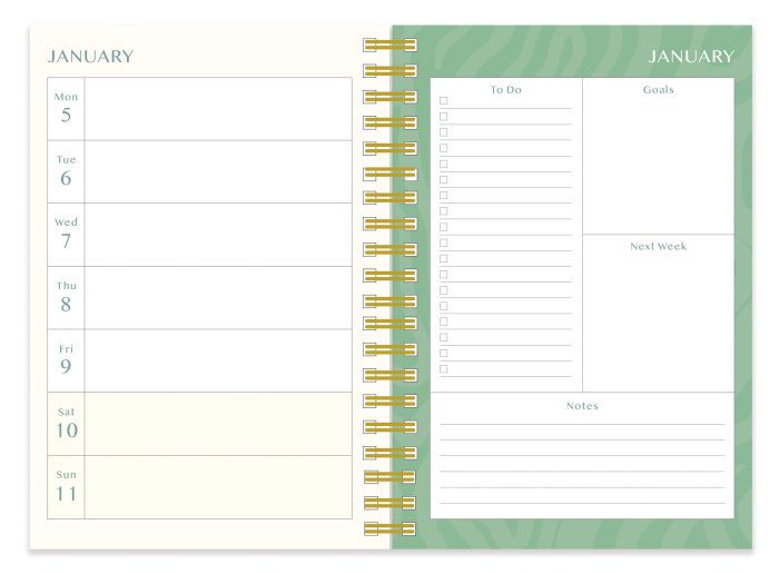 D26012 Flawsome A5 Wiro 2026 Diary - Image 2
