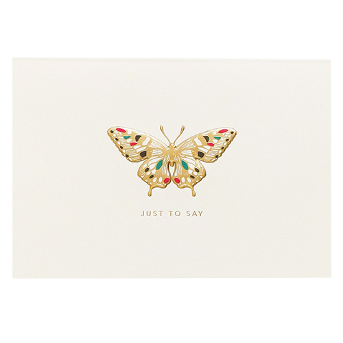 USGTNC1702 jewelled butterfly card